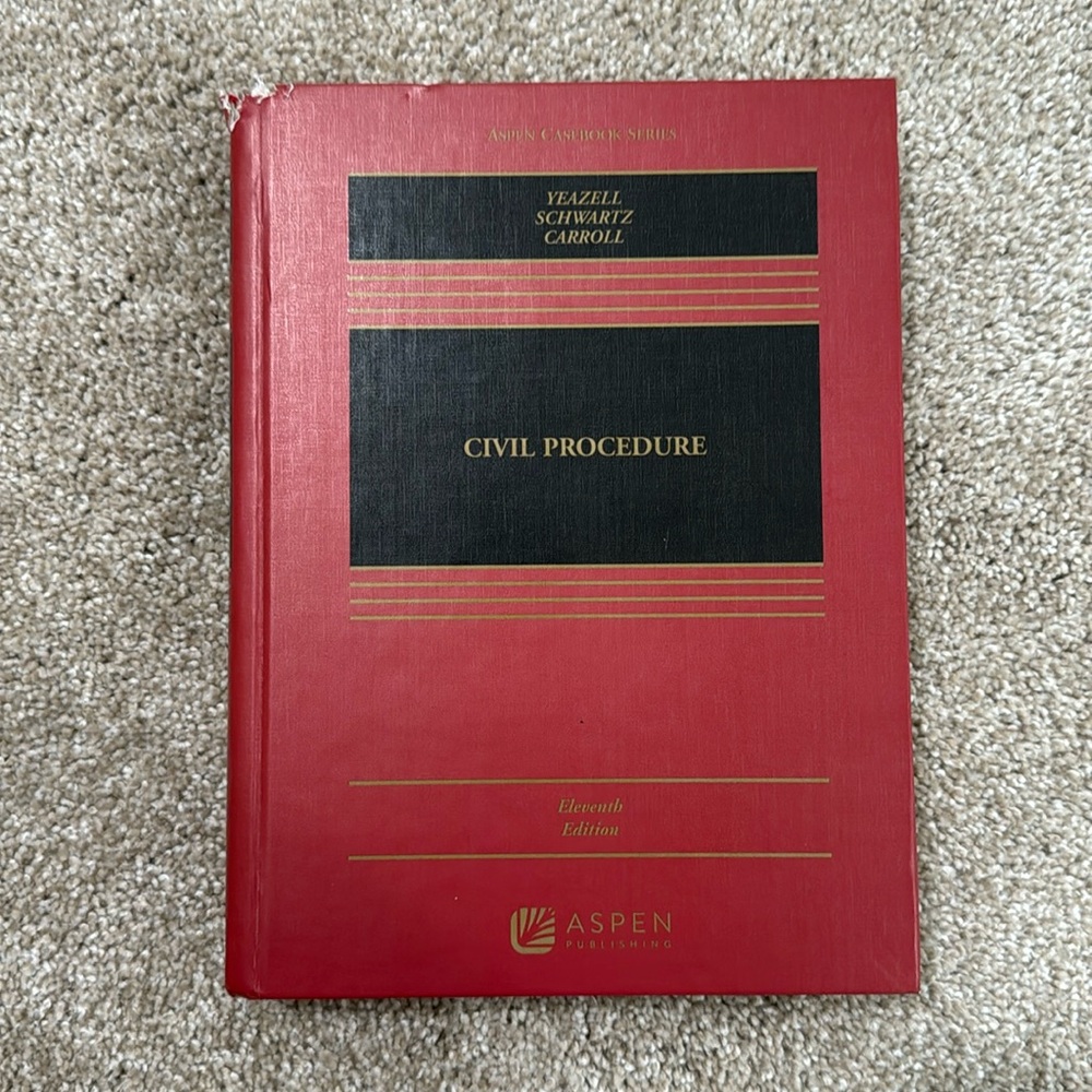 Civil Procedure Textbook (Yeazell)